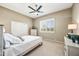 Bright and comfortable bedroom with white walls, carpet, and large window with shutter blinds at 33317 N 71St St, Scottsdale, AZ 85266