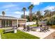 Beautiful backyard featuring a hot tub, outdoor seating, and lush landscaping at 4633 N 49Th Pl, Phoenix, AZ 85018