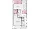 Detailed first floor plan showing the flex room, kitchen, dining area, great room and three car tandem garage at 5848 S Hassett Ave, Mesa, AZ 85212