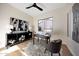 Modern office with neutral tones, decorative shelving and a stylish desk area at 6435 E Monte Cristo Ave, Scottsdale, AZ 85254