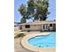 Backyard featuring a refreshing pool and patio area perfect for relaxation, and easy outdoor living at 1304 E Hackamore St, Mesa, AZ 85203