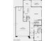 Detailed floor plan showcasing a three-car tandem garage, flex room, kitchen, great room, and covered outdoor living space at 17149 W Sweet Iron Pass, Surprise, AZ 85387