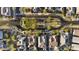Aerial view of the neighborhood, showcasing the layout of houses and community landscaping at 20595 W Pasadena Ave, Buckeye, AZ 85396