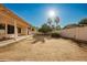 Sizeable backyard with covered patio offers a relaxing outdoor retreat with plenty of room to enjoy at 3622 W Barcelona Dr, Chandler, AZ 85226
