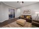View of a living room with modern décor, including comfortable seating and stylish accents at 3907 E Carob Dr, Gilbert, AZ 85298