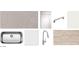 Kitchen finishes showcasing quartz countertops, white cabinets, stainless steel sink, and wood floors at 47705 W Kenner Dr, Maricopa, AZ 85139