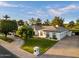Well maintained front yard, features lush lawn, mature trees, and a charming home with great curb appeal at 5700 E Sanna St, Paradise Valley, AZ 85253