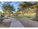 A charming neighborhood playground with mature trees, lush green grass and a walking path to enjoy at 5941 S Cambridge St, Chandler, AZ 85249