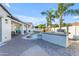 Backyard with a pool, built-in barbeque, and outdoor seating, perfect for relaxation and entertaining at 5941 S Cambridge St, Chandler, AZ 85249