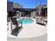 Community hot tub area with shaded seating and lounge chairs at , Mesa, AZ 85201