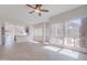 Bright living space featuring an open floor plan connecting to the updated kitchen at 101 N 7Th St # 168, Phoenix, AZ 85034