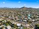 Panoramic aerial shot of a well-planned community with views of the mountains in the distance at 14830 N 28Th Pl, Phoenix, AZ 85032