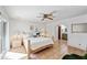 Bedroom with tile floors and ceiling fan at 14830 N 28Th Pl, Phoenix, AZ 85032