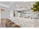 Bright kitchen featuring granite countertops, stainless sink, modern appliances, and gray cabinetry at 14830 N 28Th Pl, Phoenix, AZ 85032