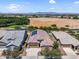 Aerial view of home showing the front yard at 21352 E Domingo Rd, Queen Creek, AZ 85142