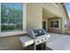 Back patio with barbecue grill and outdoor kitchen area at 21352 E Domingo Rd, Queen Creek, AZ 85142