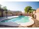 A refreshing pool is the focal point in this backyard with lots of privacy at 2533 N 114Th Ave, Avondale, AZ 85392