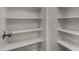 Walk-in pantry featuring white walls and multiple shelves for ample storage at 2918 E Silverbell Rd, San Tan Valley, AZ 85143