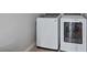 Convenient laundry area featuring a modern washer and dryer set, ready for everyday use at 3042 N Beverly Pl, Buckeye, AZ 85396