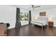 Bedroom with a large window allowing in ample natural light at 7806 E Via De La Entrada --, Scottsdale, AZ 85258