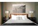 Well-appointed bedroom showcasing a king-size bed, coordinated nightstands, and neutral décor at 8001 E Voltaire Ave, Scottsdale, AZ 85260