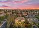 Sunset aerial view of a home and its surroundings highlighting the community landscape at 824 W Whitten St, Chandler, AZ 85225