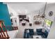 Open-concept floor plan showcasing the living, dining, and kitchen areas with modern finishes and natural light at 13636 W Calavar Rd, Surprise, AZ 85379