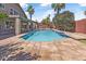 Backyard featuring a refreshing pool, outdoor kitchen and covered patio at 14609 S 24Th Way, Phoenix, AZ 85048
