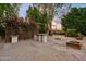 Outdoor backyard with bar, grill, and fire pit at 2726 W Meseto Cir, Mesa, AZ 85202