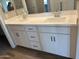 Bathroom vanity features double sinks, plenty of storage, and modern fixtures at 3363 S 180Th Ln, Goodyear, AZ 85338