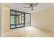 Well lit bedroom with a ceiling fan and large windows offering a great view at 4808 N 24Th St # 923, Phoenix, AZ 85016