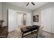 Versatile office space with double doors and carpet, offering a quiet and productive workspace at 5724 E Scarlet St, Mesa, AZ 85215