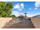 Backyard view of the pool and landscaping of the property at 635 S Lanus Dr, Gilbert, AZ 85296