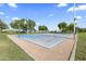 Outdoor basketball court in a community park with shade trees at 1449 W Sherri Dr, Gilbert, AZ 85233