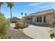 Resort-style backyard with pool, mature trees, and large patio area at 1821 S Navajo Way, Chandler, AZ 85286