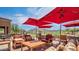 Verrado golf course outdoor seating area features mountain views and golf course views at 20699 W Ridge Rd, Buckeye, AZ 85396
