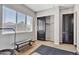 Bright exercise room with a large window for natural light and workout equipment at 22218 N 28Th St, Phoenix, AZ 85050