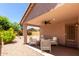 Inviting covered patio featuring comfortable seating and scenic backyard views at 2250 E Deer Valley Rd # 96, Phoenix, AZ 85024