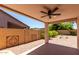 Outdoor patio space featuring a covered area, desert landscaping and a privacy wall at 2250 E Deer Valley Rd # 96, Phoenix, AZ 85024