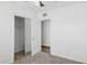 Bedroom featuring open closet with sliding doors, and new carpet at 2636 N Dayton St, Phoenix, AZ 85006