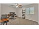 Office with neutral walls, carpet flooring, a ceiling fan, and ample natural light at 308 E Sheffield Ct, Gilbert, AZ 85296