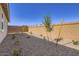 Low maintenance backyard with gravel landscaping at 3129 S 155Th Ln, Goodyear, AZ 85338