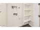 Laundry room setup with open shelving space at 3129 S 155Th Ln, Goodyear, AZ 85338