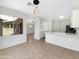 Eat-in kitchen showcasing a quartz countertop island and neutral tones at 4229 E Betsy Ln, Gilbert, AZ 85296