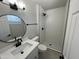 Updated bathroom with subway tile shower, modern vanity, and matte black fixtures at 4425 W Sierra St, Glendale, AZ 85304