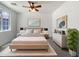 Cozy main bedroom with neutral decor, stylish furnishings, and a comfortable atmosphere at 4990 E Odessa Dr, San Tan Valley, AZ 85140