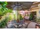 Relaxing outdoor patio with comfortable seating and lush greenery, perfect for entertaining at 7635 S Taylor Dr, Tempe, AZ 85284
