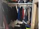 A well organized walk-in closet provides plenty of storage at 9302 E Broadway Rd # 129, Mesa, AZ 85208