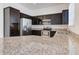 Gourmet kitchen featuring granite countertops, stainless steel appliances and dark wood cabinetry at 1367 S Country Club S Dr # 1125, Mesa, AZ 85210