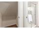 Modern bathroom with glass-enclosed shower and extra storage area at 2635 N El Dorado Pl, Chandler, AZ 85224